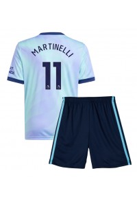 Arsenal Gabriel Martinelli #11 Jalkapallovaatteet Lasten Kolmas peliasu 2024-25 Lyhythihainen (+ Lyhyet housut)